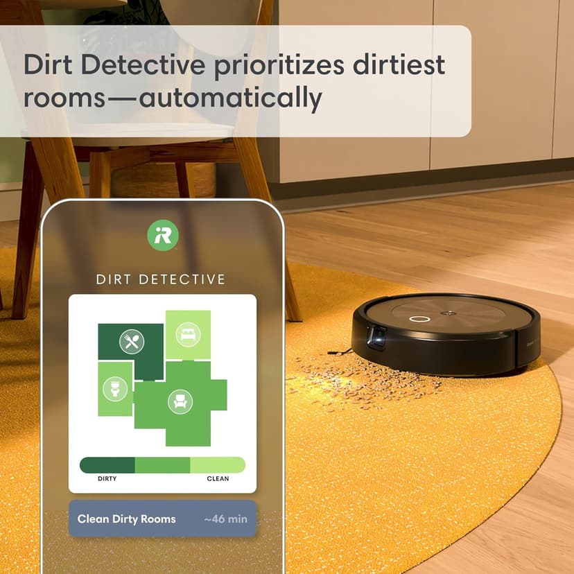 iRobot Roomba j9+ Self-Emptying Robot Vacuum – Powerful Suction, Identifies and Avoids Obstacles Like pet Waste, Self-Empties for 60 Days, Best for Homes with Pets, Smart Mapping, Works with Alexa​