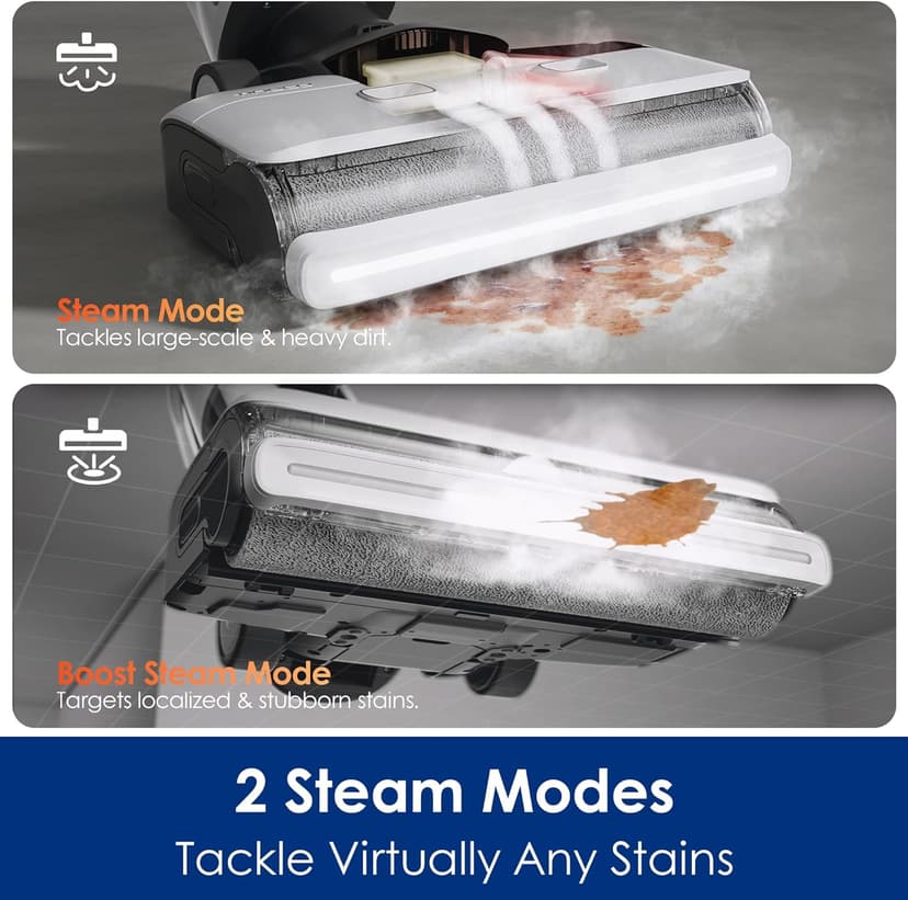Tineco Floor ONE S7 Steam Cordless Wet Dry Vacuum Steam Mop All-in-One & A30S Cordless Stick Vacuum Cleaner, 160W Suction, 60Min Runtime