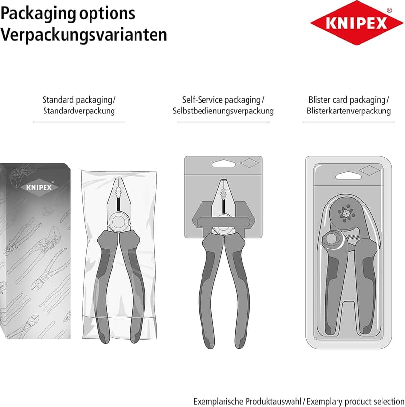 Knipex CoBolt® S Compact Bolt Cutters with recess in the cutting edge black atramentized, plastic coated 160 mm 71 31 160