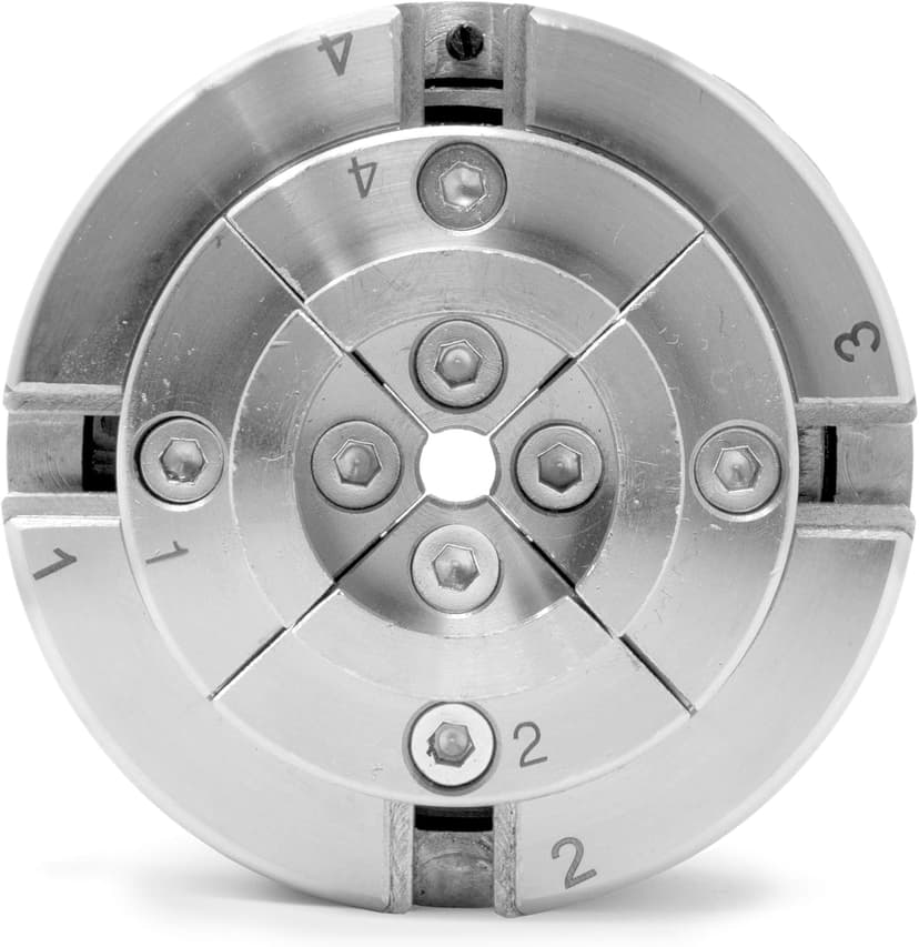WEN LA4374 3.75-Inch 4-Jaw Self-Centering Lathe Chuck Set with 1-Inch x 8TPI Thread