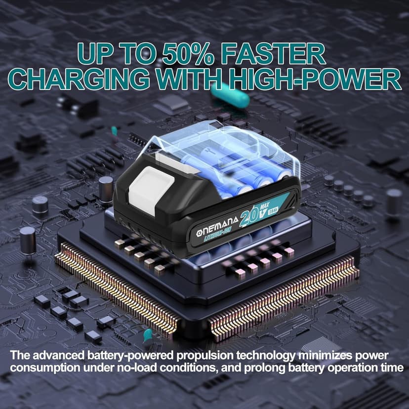 20V MAX Brushless Cordless Drywall Screw Gun 4200RPM Auto-Feed Screwdriver with Depth Adjustment | Compatible with Collated Attachments & LED Light (Tool Only)