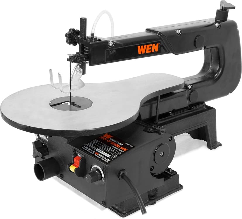 WEN 3922 16-inch Variable Speed Scroll Saw with Easy-Access Blade Changes