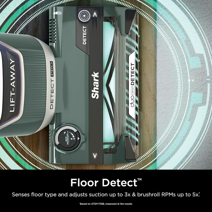 Shark Detect Pro Lift-Away ADV Bagless Upright Vacuum with DuoClean Detect, HEPA Filter, Anti-Allergen, Powerful Suction, and Odor Neutralizer Technology, Evergreen, LA802
