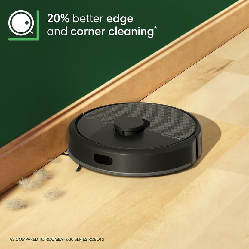 Roomba 105 Vac Robot Vacuum + AutoEmpty Dock - Self-Empties for 75 Days, Easy to use, Intense Power-Lifting Suction, LiDAR Navigation, Multi-Surface Cleaning, Cleans in Neat Rows, Works with Alexa