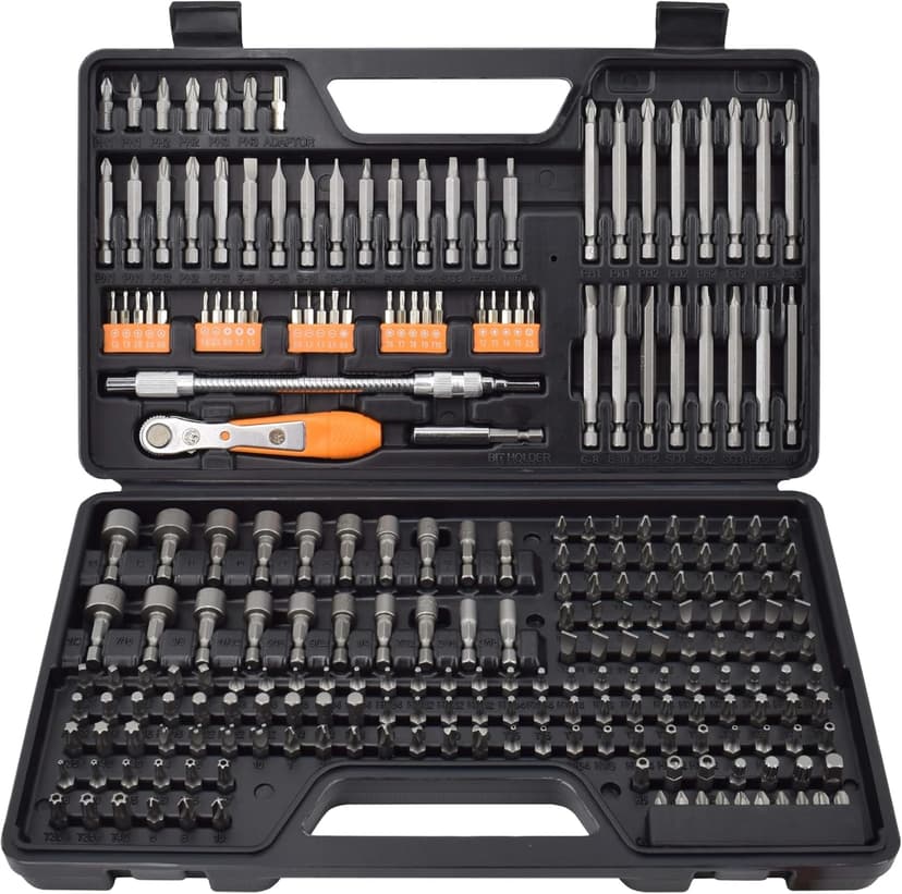 Jackson Palmer 236 Piece Ultimate Screwdriver Bit Set, High Grade Carbon Steel, Includes Hard-to-Find Security Bits & Micro Bits