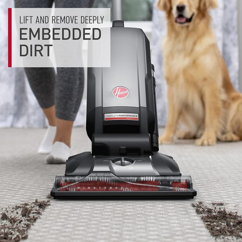 Hoover Complete Performance Advanced Pet Kit Corded Vacuum Cleaner, Bagged Vacuum Cleaner, Traps 99% of Dust Matter, Wide Cleaning Path, Includes 2-in-1 Pet Tool, Powerful Vacuum Cleaners for Home Use