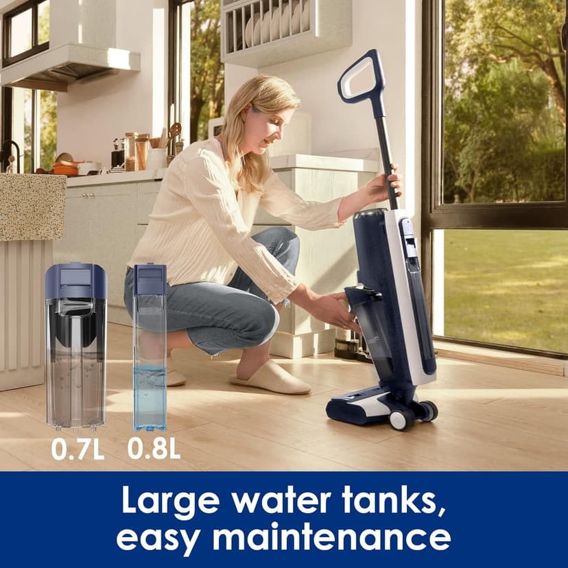 Tineco Floor ONE S5 Blue & Replacement HEPA Assembly & Brush Roller & 280ml Solution Set, Cordless Wet Dry Vacuum Cleaner and Mop