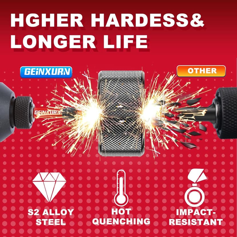 Impact Tough #2 Phillips 2 in. Insert Driver Bits,50Pack PH2 Screwdriver Bits Set with 1Pcs Impact Bit Holder,Bulk