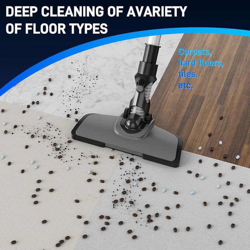 Cordless Vacuum Cleaner - Vacuum Cleaners for Home, Lightweight High Power Stick Vac for Pet Hair Carpet Hardwood Floor, Handheld Portable Wireless Rechargeable Battery Household Car Vac