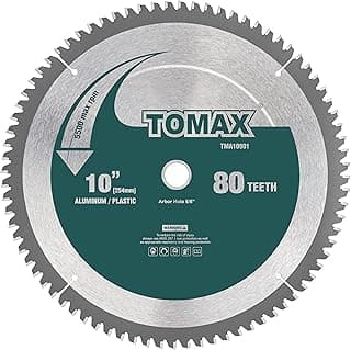 10-Inch 80 Tooth TCG Aluminum and Non-Ferrous Metal Saw Blade with 5/8-Inch Arbor