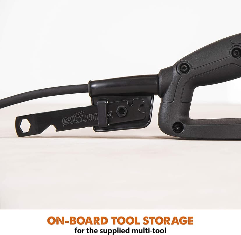 Evolution R255DCT - 10 In Concrete Saw (Aka Circular, Angle Grinder, Chop Saw, Cut Off, Demo, Disc Cutter, Power Cutter) - 15A Motor, No Gas - 4-1/16 In Cut - Incl Premium Diamond Blade