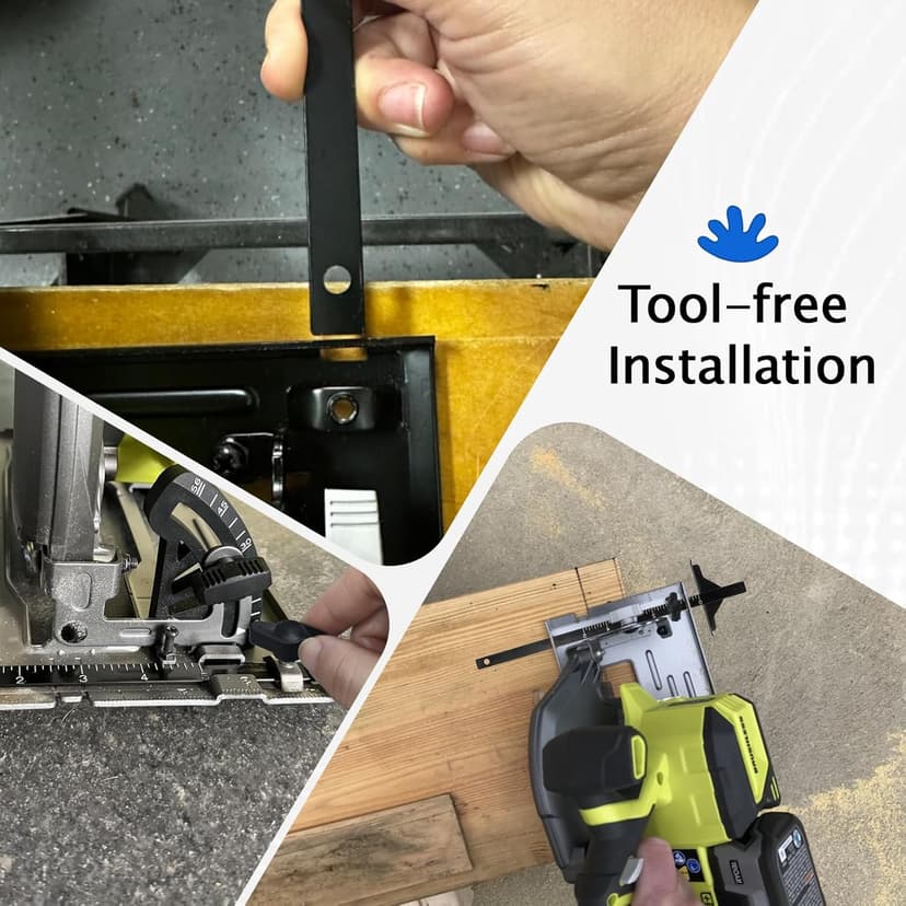 Edge Rip Guide for Ryobi P508 Circular Saw, Replacement Rip Fence Guide 204585001, Compatible with Ryobi P501G, P506, P507, P508, PCL500 (with Edge Guide Knob)