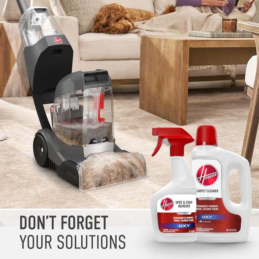 Hoover ONEPWR SmartWash Cordless Carpet Cleaner Machine, Deep Cleaning Carpet Shampooer Machine, Pair with a Hoover Carpet Cleaner Solution for a Bright, Refreshed Home