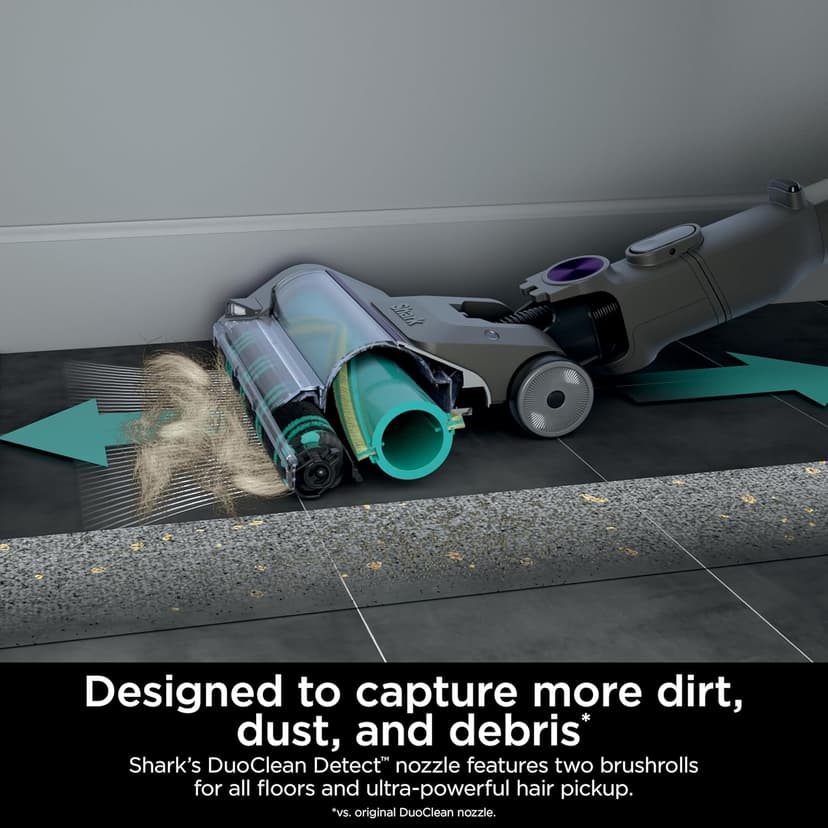 Shark PowerDetect Cordless Stick Vacuum, Powerful Suction, HEPA Filtration, 70-Minute Runtime, Carpet & Hard Floor, Portable, XL Dust Cup, Stick Vacuum for Pet Hair, Dark Gray, IP1251