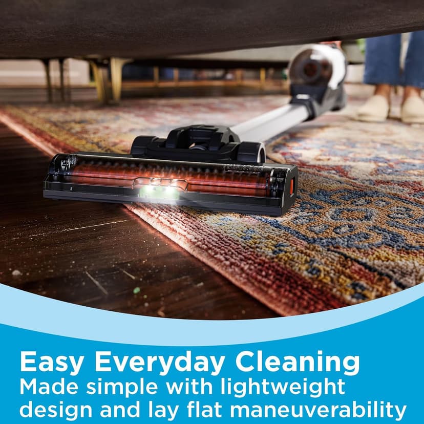 BLACK+DECKER POWERSERIES+ 20V MAX Cordless Stick Vacuum with LED Floor Lights, Lightweight, Removable Battery (BHFEA18D1)