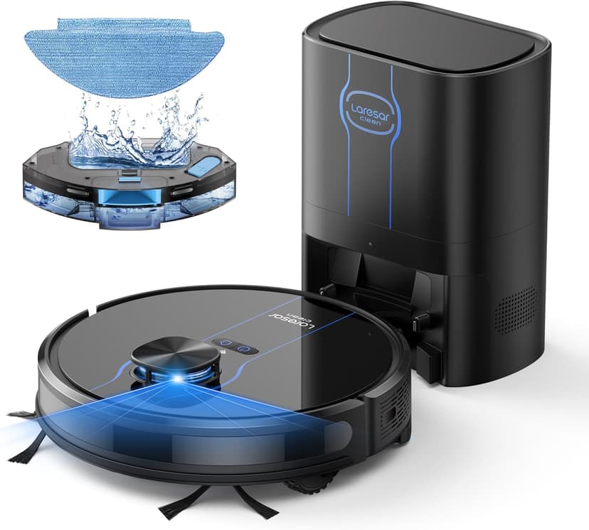 Robot Vacuum, 3 in 1 Robot Vacuum and Mop with 60 Day Self-Emptying Station, LiDAR Navigation Robot Vacuum Cleaner, WiFi/APP/Alexa, Ideal for Pet Hair, Carpet and Hard Floor