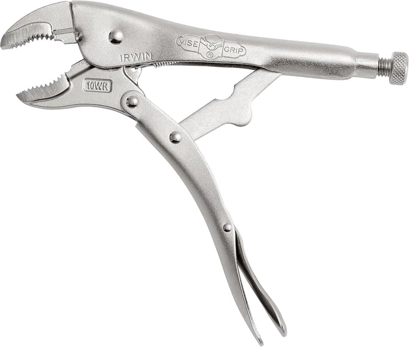 IRWIN VISE-GRIP Original Locking Pliers with Wire Cutter, Curved Jaw, 10-Inch (502L3), silver