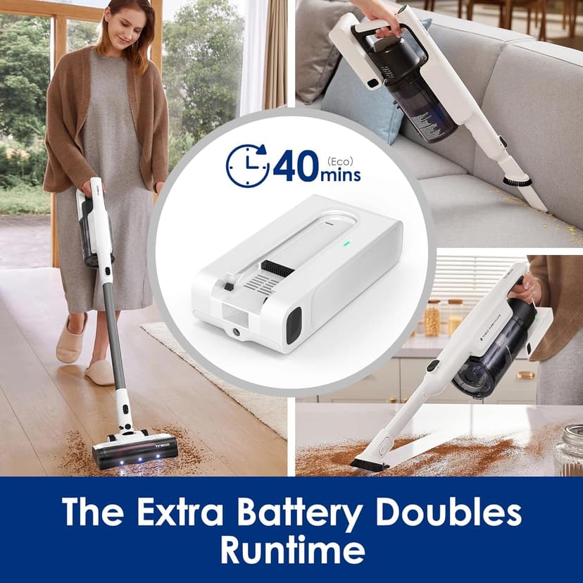 Tineco A20 Cordless Stick Vacuum Cleaner, Powerful Suction &