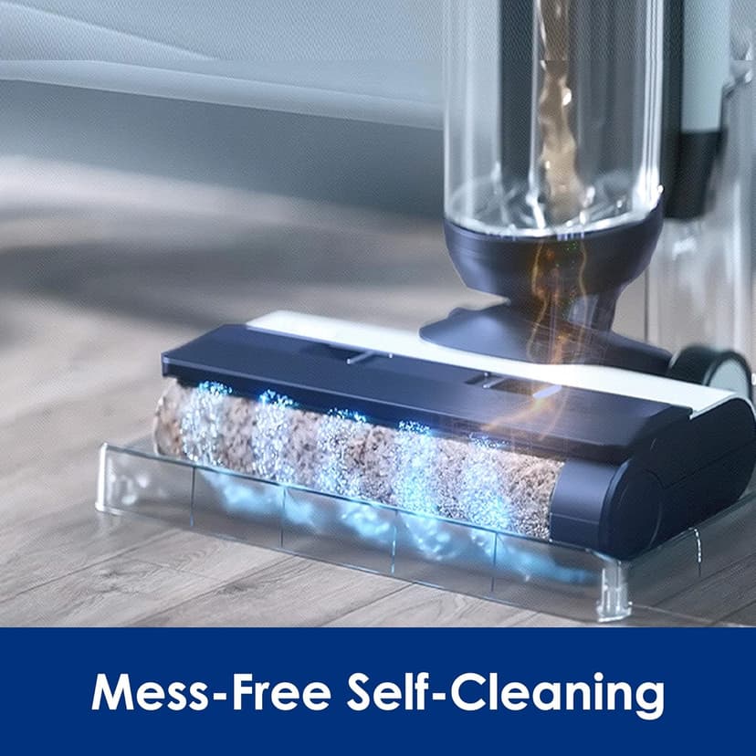 Tineco Floor ONE S5 Smart Cordless Wet Dry Vacuum & A30S Cordless Stick Vacuum Cleaner, 160W Suction, 60Min Runtime, 1L Larger Dustbin, ZeroTangle Brush, PureCyclone Tech, LED Headlight, White