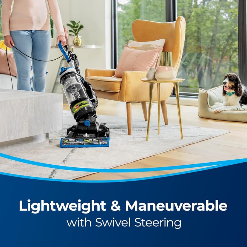 Bissell CleanView Swivel Rewind Pet Reach Vacuum Cleaner, with Quick Release Wand, Swivel Steering and Automatic Cord Rewind, 3197A (Color May Vary)