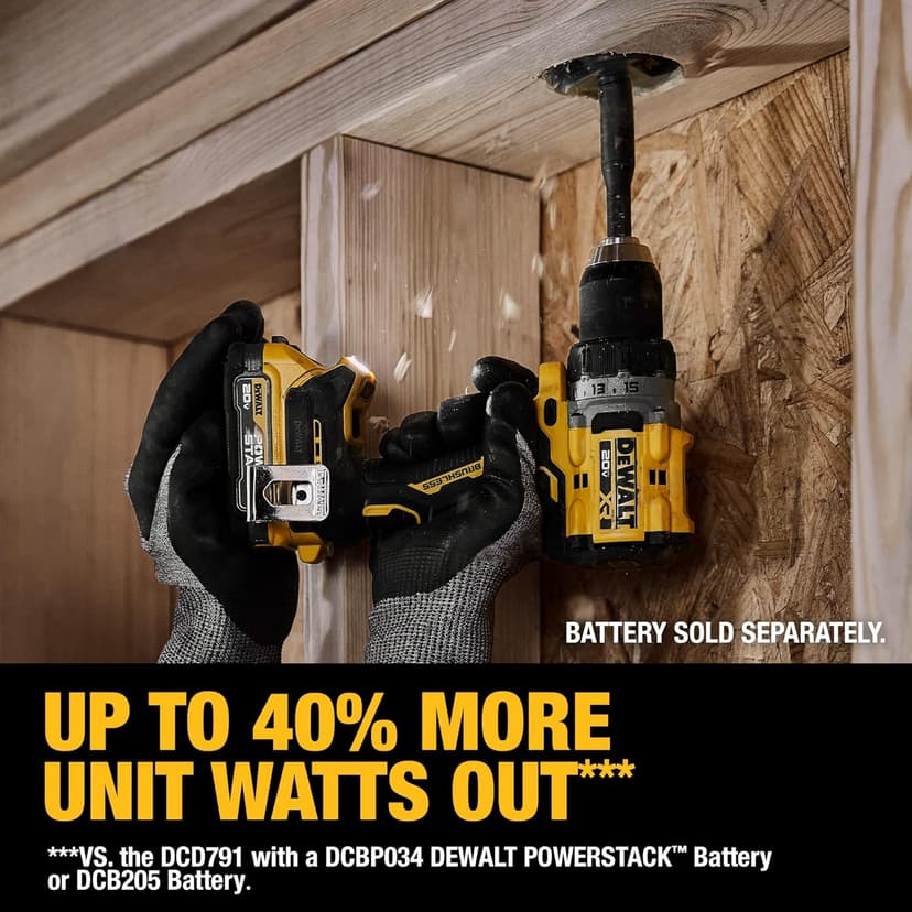 DEWALT 20V MAX XR Cordless Drill/Driver, 1/2-in, Bare Tool Only (DCD800B)