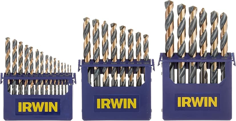 Irwin Tools IRWIN Drill Bit Set, High-Speed Steel, 29-Piece (3018005)