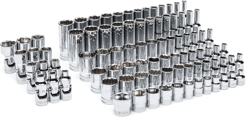 GEARWRENCH 89 Piece 1/4” Drive Master Metric Socket Set in Foam Storage Tray - GWMSSKT14MM