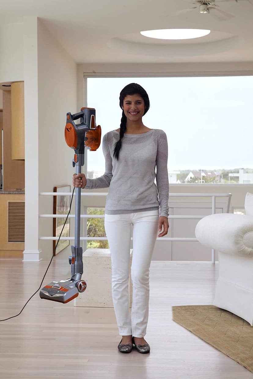 Shark Rocket HV302 Ultra-Light Corded Bagless Vacuum for Carpet and Hard Floor Cleaning with Swivel Steering, Orange (Renewed)