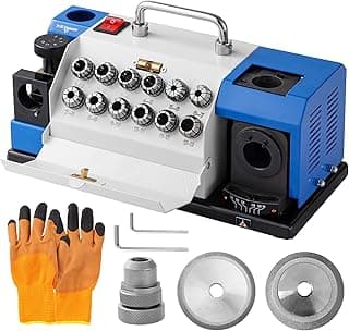 𝟮𝟬𝟮𝟱 🅽🅴🆆 𝐔𝐩𝐠𝐫𝐚𝐝𝐞 Drill Bit Sharpener, 2-13mm Drill Bits Grinding Machine MR-13B, 90° to 140° Point Angle Adjustable Portable Drill Bit Re-Sharpener with 12 Collets, CBN & SDC Wheel