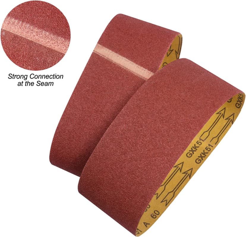 S SATC 3x18 Sanding Belts 20PCS Belt Sander Paper Aluminum Oxide (3 Each of 60/80/120/150/240/400 Grits & 2 of 40 Grits) Ideal for Wood Metal Paint Sanding