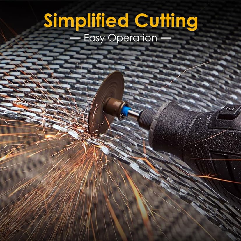 44pcs Cutting Wheel Set Compatible with Plastic for Rotary Tool, HSS Circular Saw Blades 6pcs, Resin Cutting Discs 20pcs, 545 Diamond Cutting Wheels 10psc with 2 Screwdrivers