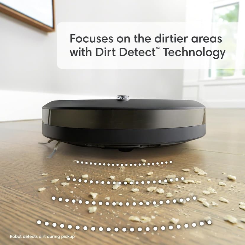 iRobot Roomba Combo i3+ (3574) Robot Vacuum & Mop – Self-Empty for Up to 60 Days, Clean by Room with Smart Mapping, Dual Multi-Surface Brushes for a Thorough Clean, Ideal for Homes with Pets