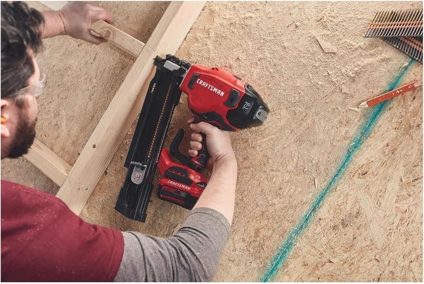 CRAFTSMAN V20 Cordless Framing Nailer, Nail Gun, 21 Degree, up to 3-1/4 inch Nails, Bare Tool Only (CMCN621PLB)