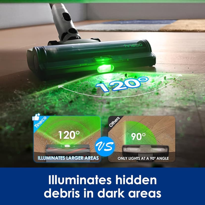 Tineco Pure ONE A50S Cordless Stick Vacuum Cleaner & 3DSense Power Brush