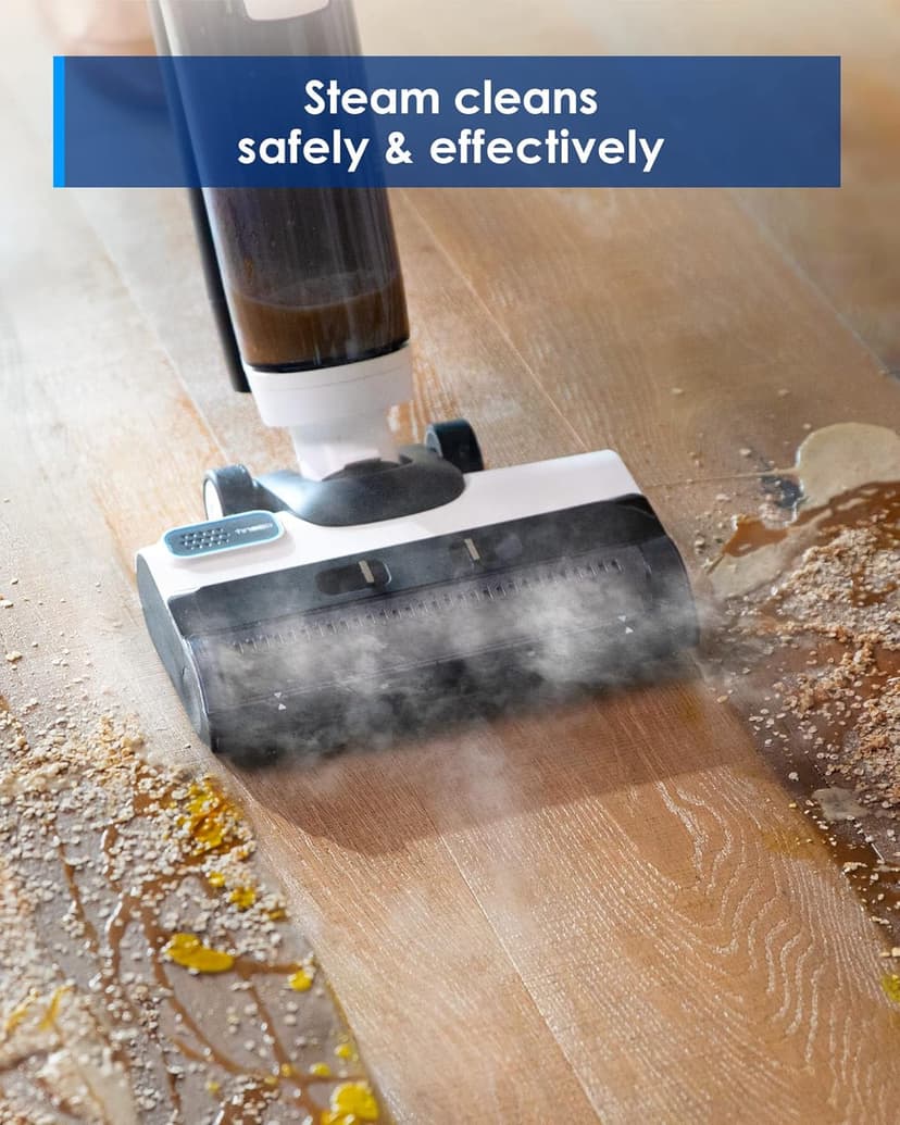 Tineco FLOOR ONE S5 Steam Cleaner Wet Dry Vacuum All-in-one, Hardwood Floor Cleaner Great for Sticky Messes & Tineco Replacement Brush Roller for Floor ONE S5 Steam Wet Dry Vacuum Cleaner