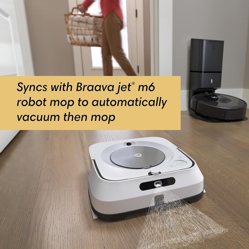 iRobot Roomba i7+ (7550) Robot Vacuum with Automatic Dirt Disposal - Empties Itself for up to 60 Days, Wi-Fi Connected, Smart Mapping, Works with Alexa, Ideal for Pet Hair, Carpets, Hard Floors