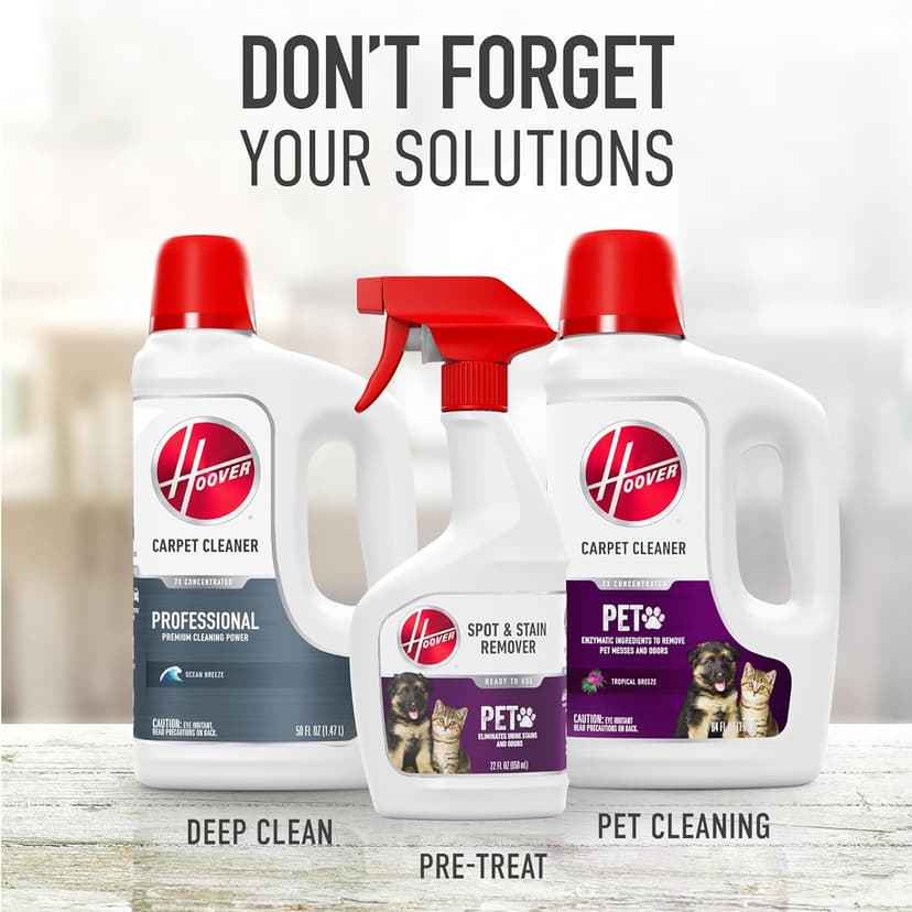 Hoover PowerDash Pet Compact Carpet Cleaner Machine, Lightweight Shampooer Machine, Pair with a Hoover Carpet Cleaner Solution for a Bright, Refreshed Home