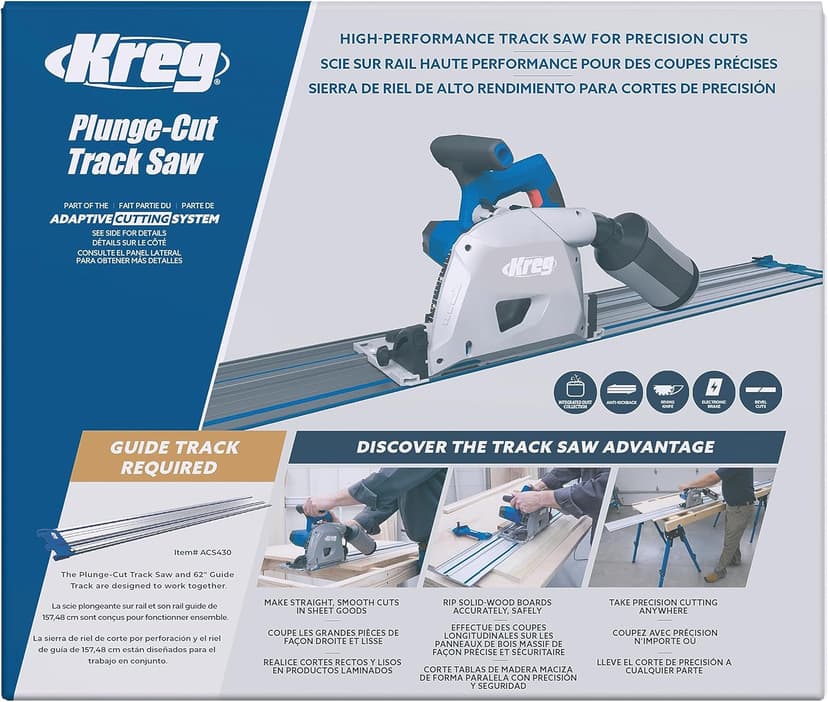 Kreg ACS-SAWBB - Kreg Plunge-Cut Track Saw (replaces ACS-SAW)