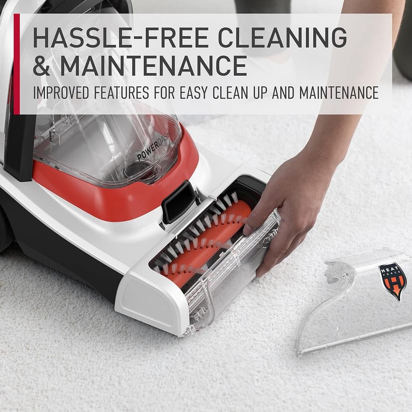 Hoover PowerDash Pet+ Compact Carpet Cleaner Machine, Lightweight Carpet Shampooer Machine, Includes Storage Mat, Pair with a Hoover Carpet Cleaner Solution for a Bright, Refreshed Home