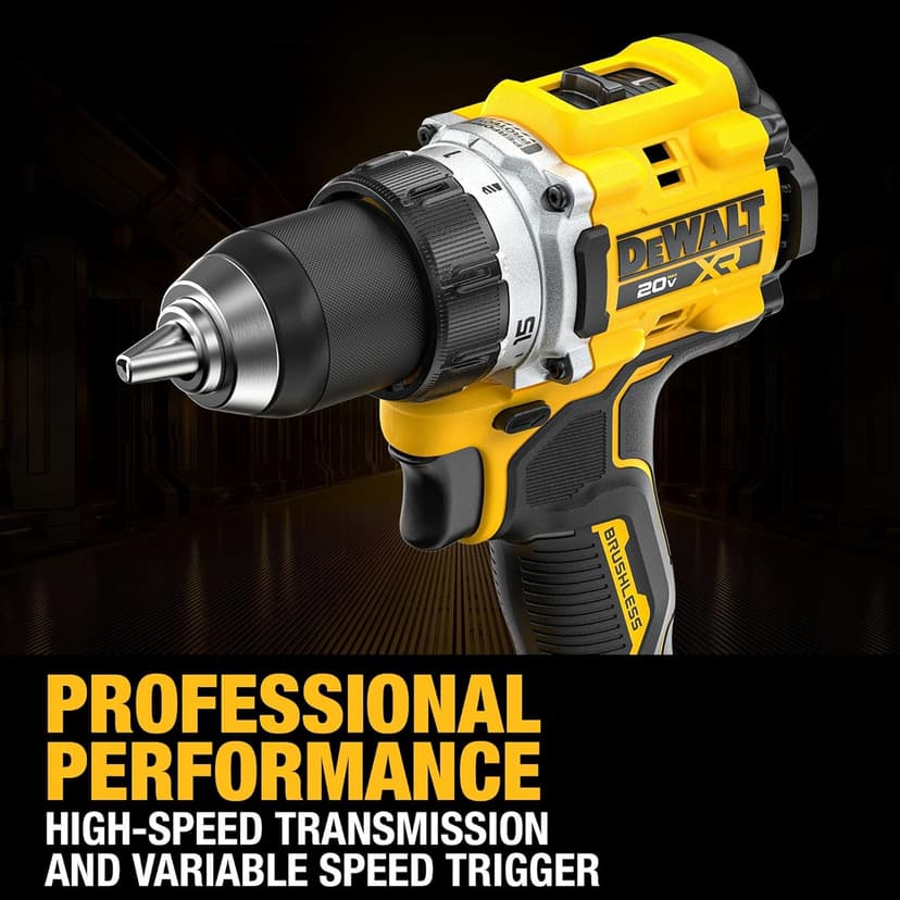 DEWALT 20V MAX XR Brushless Cordless 1/2 in. Drill/Driver (Tool Only) (DCD801B)