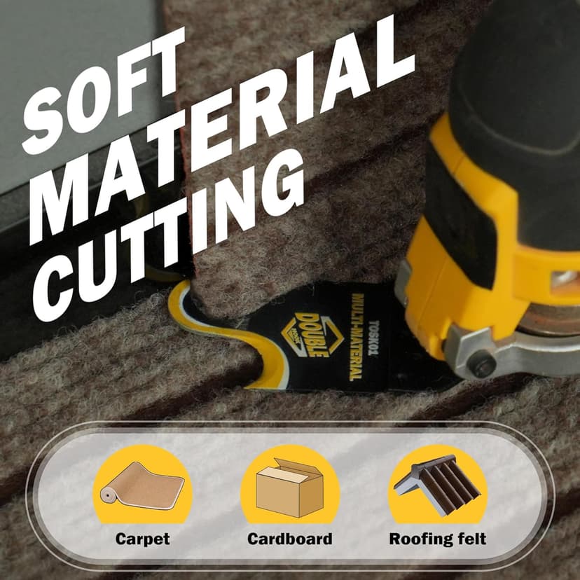Oscillating Multi tool Hook Knife Blade, 5 PCS Multitool Saw Blades for Cutting Soft Materials Roofing Shingles, PVC Floor Carpet, Cardboard