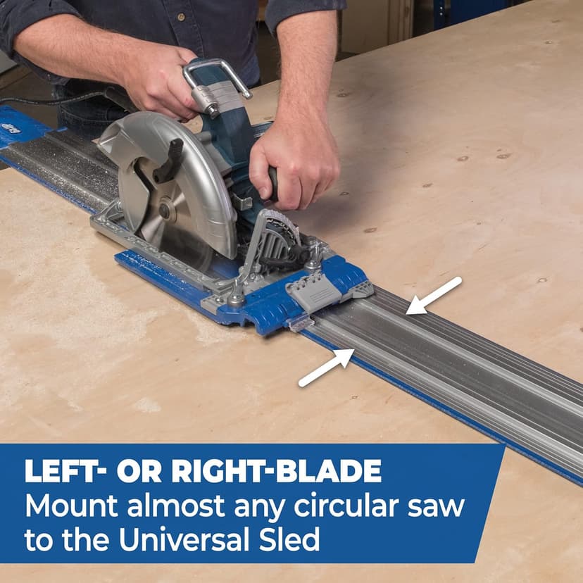 Kreg KMA3700 Accu-Cut XL - Universal Track Saw Guide System - Make Straight, Cross, Rip & Angled Cuts Easily