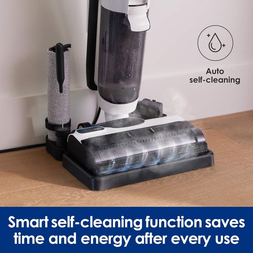 Tineco FLOOR ONE S5 Steam Cleaner Wet Dry Vacuum All-in-one, Hardwood Floor Cleaner Great for Sticky Messes & Tineco Replacement Brush Roller for Floor ONE S5 Steam Wet Dry Vacuum Cleaner