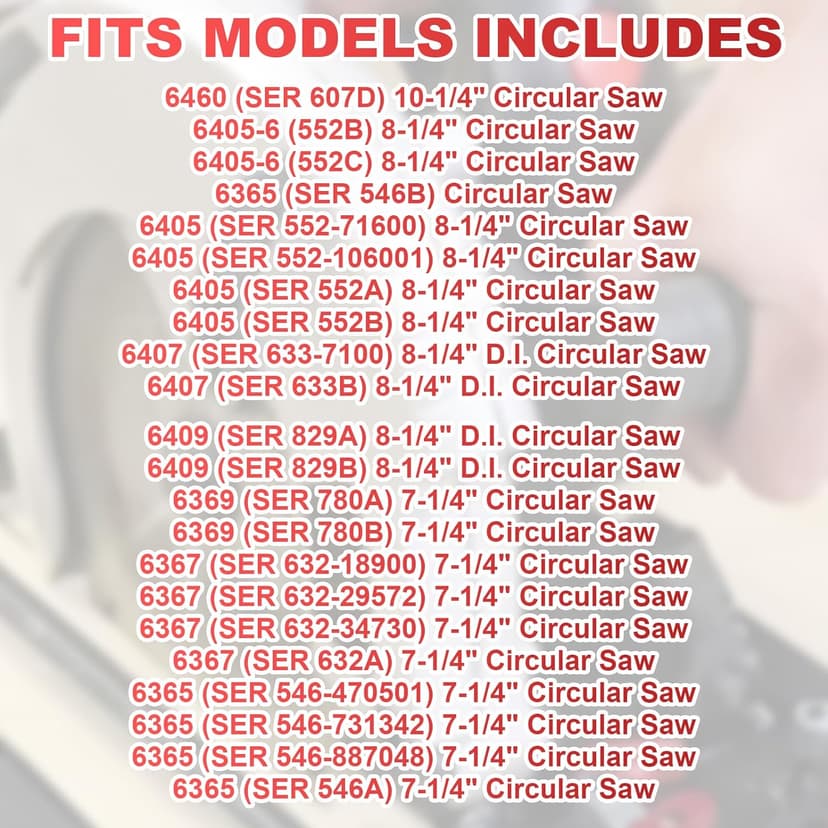 49-22-4146 Circular Saw Rip Fence Guide Kit Replaces 6405-6, 6390-20, 6390-21, 6394-21, 6460 Skateplate Circular Saw Guide