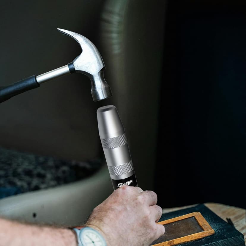 Manual Impact Screwdriver, 1/2” Reversible Hand Impact Driver Set, Hammer Screwdriver with 12-Piece CR-V Slotted, Phillips, Hexagonal Bits Set for Removing Rusted Fasteners or Frozen Bolts