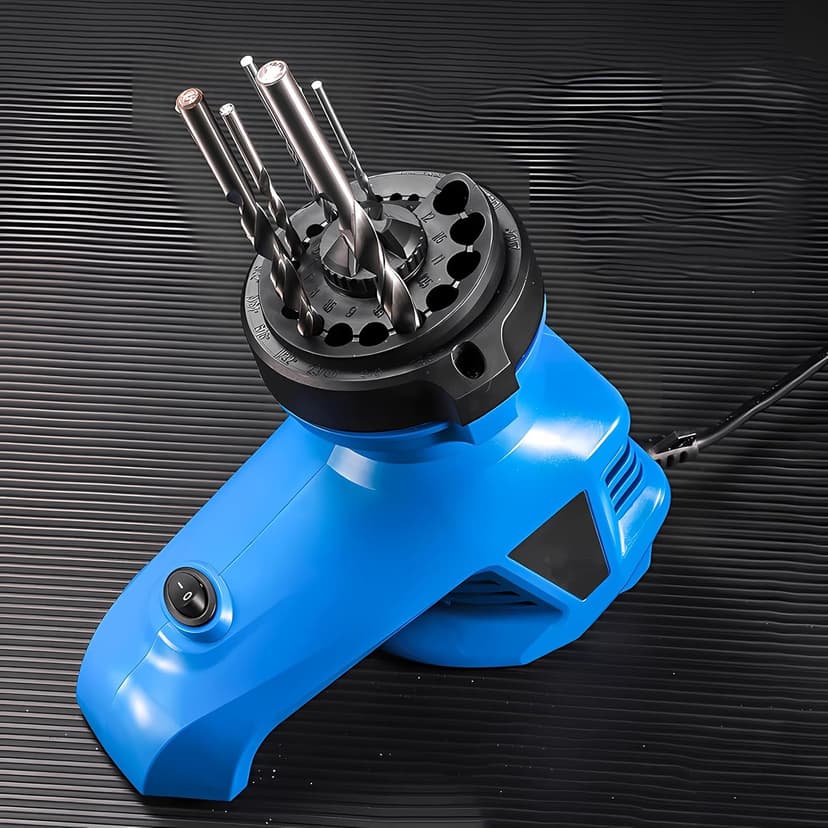 Drill Bit Sharpener,Drill Bit Sharpener For All Bits(1/8''- 15/32''), Twist Drill Bit Sharpener Grinder, Portable Home Use Drill Bit Sharpener Machine, 130° Standard Drill Bits (1PCS)