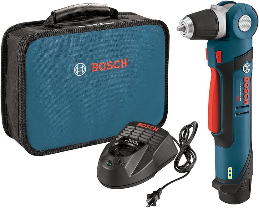 BOSCH PS11-102 12V Max 3/8 In. Right Angle Drill/Driver Kit with 2.0Ah Lithium Ion Battery