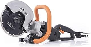 Evolution R230DCT - 9 in Concrete Saw (Circular, Angle Grinder, Cut Off Saw) - 15A Motor, No Gas - 3-1/2 In Cut - Incl Diamond Masonry Blade
