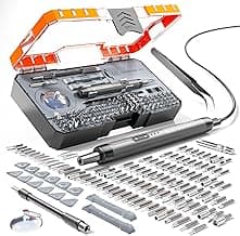 Electric Screwdriver Set, Precision Screwdriver Set, Magnetic Drill Bit, Magnetic Storage, Mini Precision Electric Screwdriver Repair Kit for PC RC Electronics