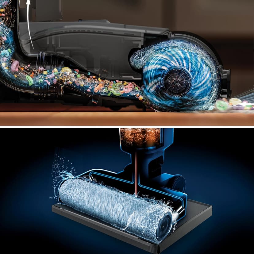 Shark HydroVac MessMaster Wet Dry Corded Vacuum Cleaner, 3-in-1 Multi-Surface Vacuum Mop & Self-Cleaning System, Lightweight, Powerful Suction, for Hard Floors & Area Rugs, Navy, WD161